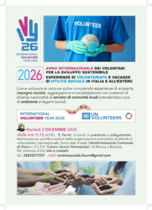 2026 – Anno internazionale del Volontariato